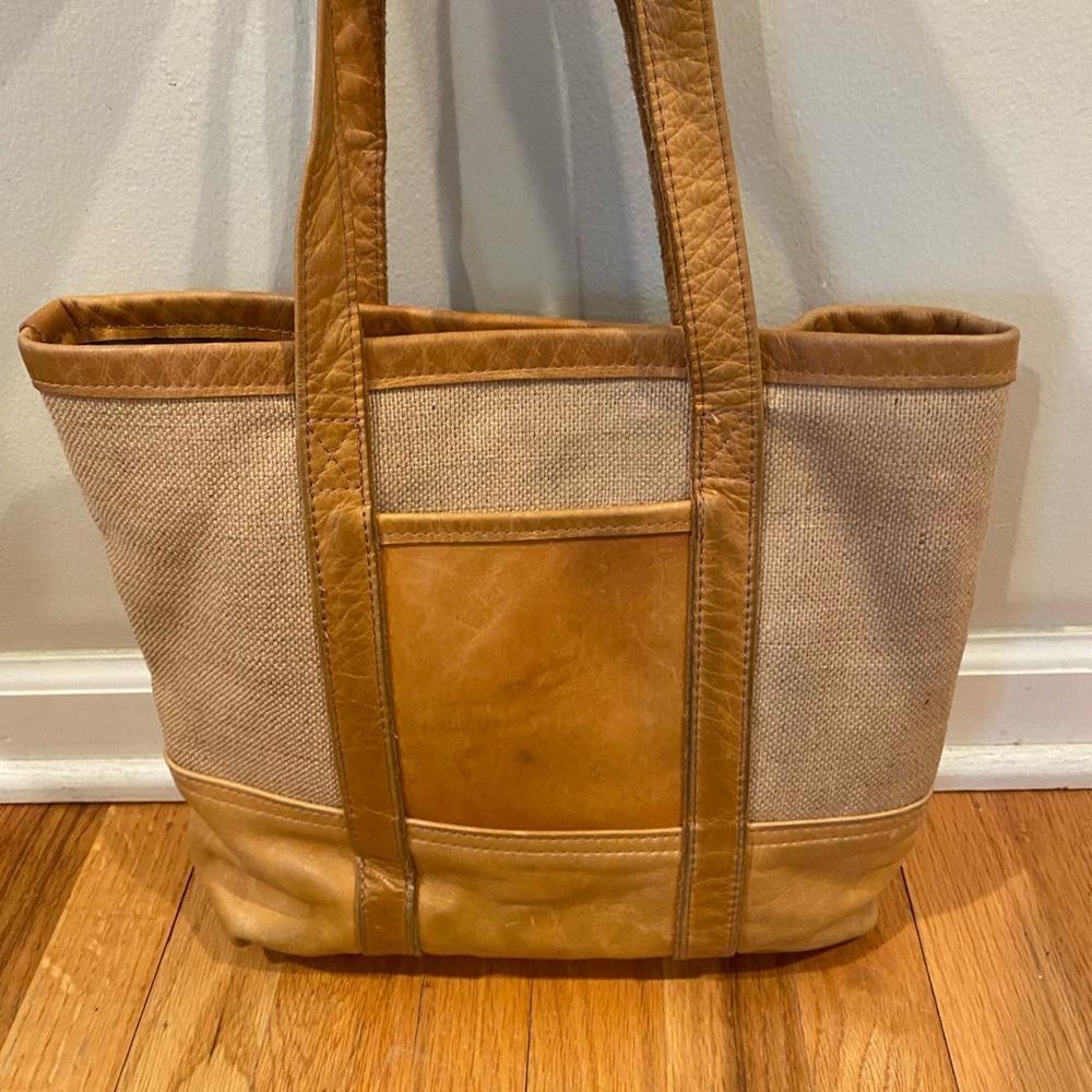Canoe Women’s Brown and tan Leather  Suede Handbag.